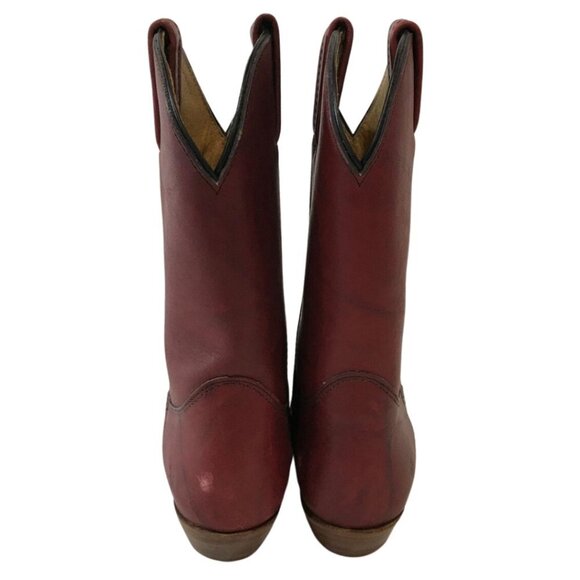 Frye Women's Heeled Boots in Rich Red - Picture 6 of 14